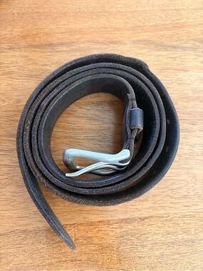 Stone Mountain Accessories Dark Brown Leather Belt with Silver Buckle